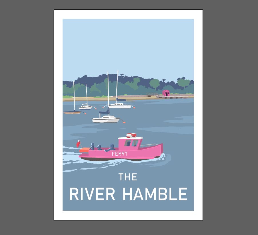 The Hamble River Print