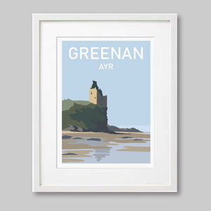 Greenan Castle, Ayr Print
