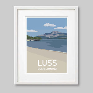 Loch Lomond, Luss Print