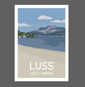 Loch Lomond, Luss Print