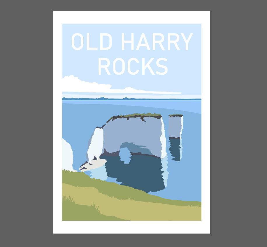 Old Harry Rocks Print