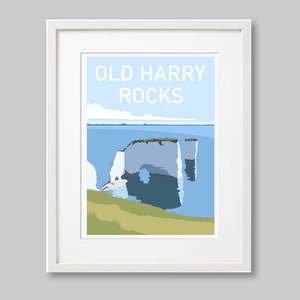 Old Harry Rocks Print