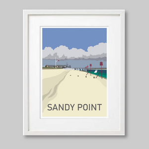 Sandy Point, Hayling Print