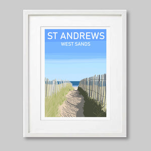 St Andrews, West Sands Print