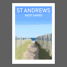St Andrews, West Sands Print